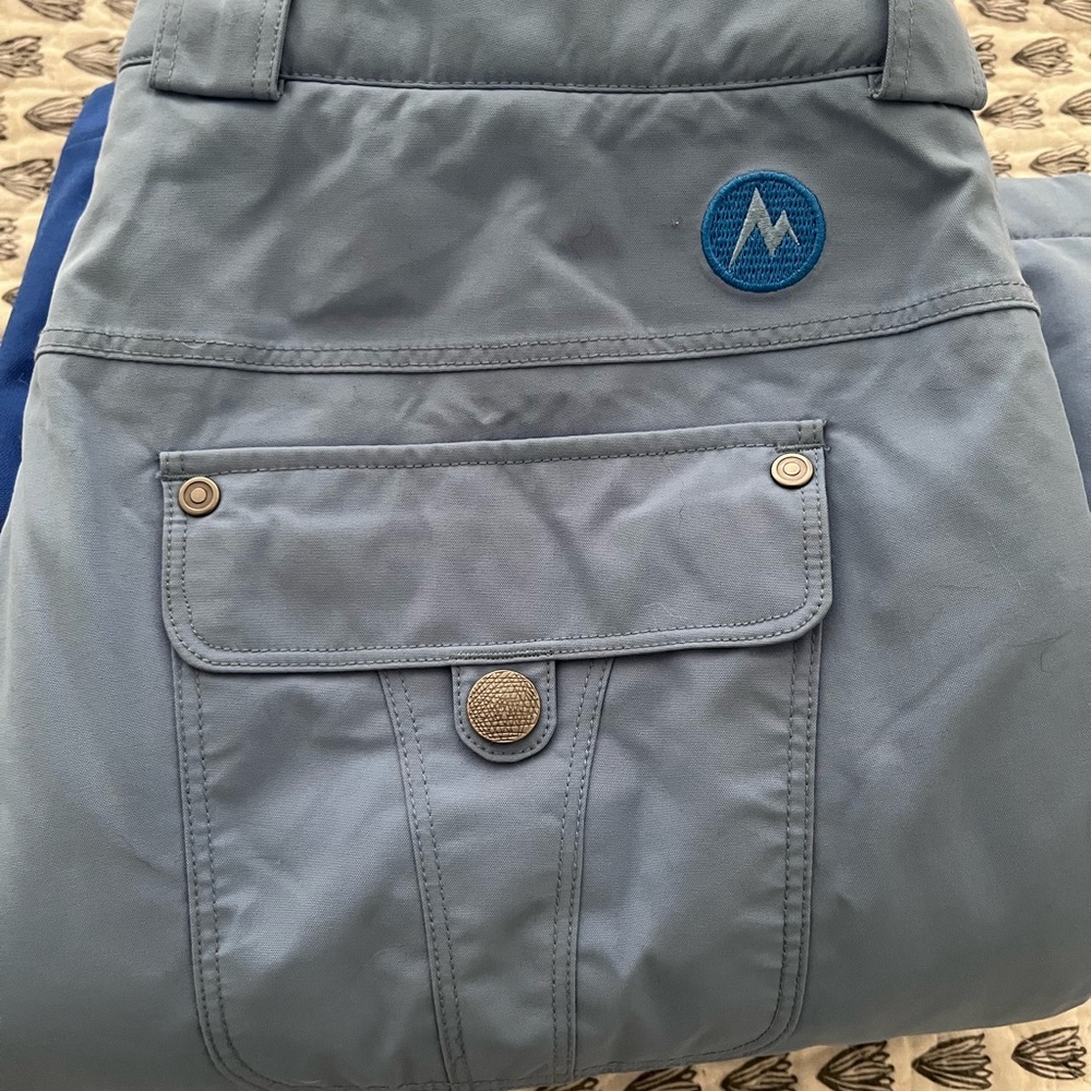 Marmot Light Blue Snow Pants